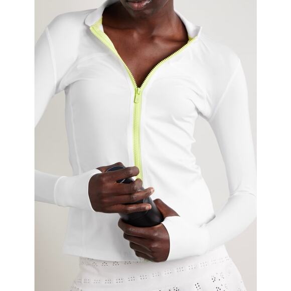 (S) NWT $165 L'Etoile Sport White Performance Jacket - Picture 1 of 6